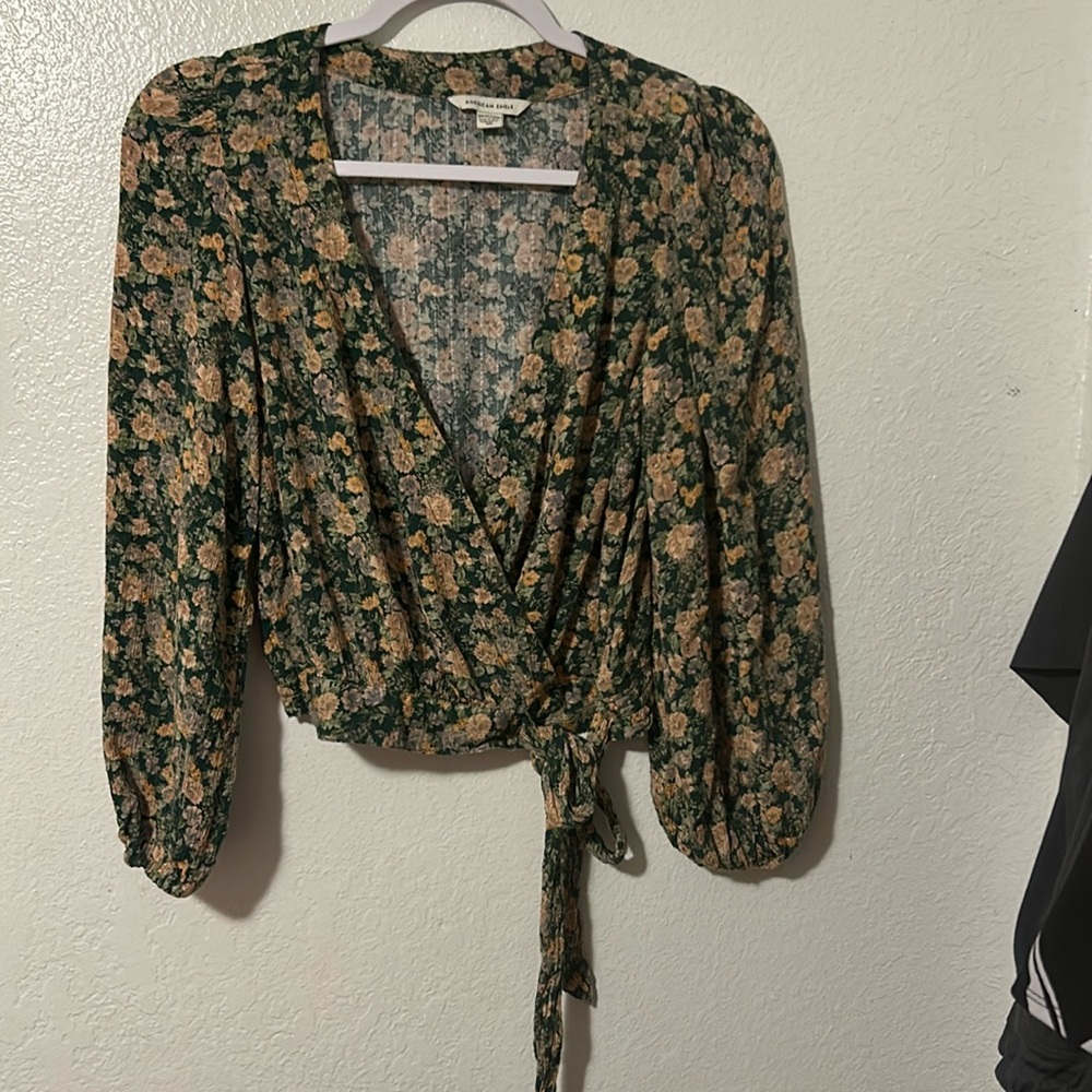 American Eagle Wrap Top Size XS EUC